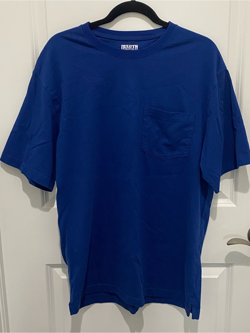 4XL Duluth Trading Co. Royal Blue Longtail Pocket Crew Men’s T-Shirt